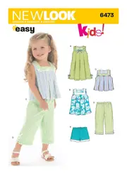 New Look Sewing Pattern 6473 N6473 Toddlers' Separates