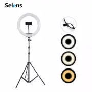 Photography Dimmable LED Ring Light Stand Lighting Kit Phone Makeup Selfie Video