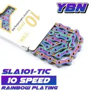 YBN SLA101-TIC (RainBow Plating) hollow 10 Speed Chain Shimano Sram Campagnolo