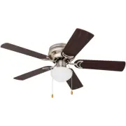 Prominence Home Alvina Traditional 42 Inch Ceiling Fan with Light, LED Flush ...