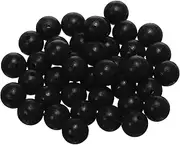 uxcell Fishing Beads Holographic Soft Plastic Fishing Bait Eggs Lure Rigs Accessories, 12 mm Fit for Saltwater Freshwater - Round (500 Pack, Black)