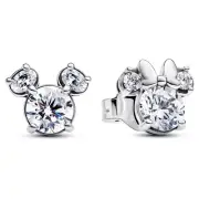 Pandora Disney Mickey Mouse & Minnie Mouse Sparkling Stud Earrings