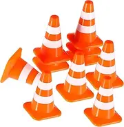 ORFOFE 10 Pcs Traffic Cones Educational Learning for Bright Colored Simulation Design for Sand Table Play Traffic Knowledge Teaching Props for Classroom and Parties
