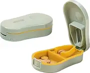 Light Green Small Pill Cutter, Pill Splitter with Centering Device, Pill Cutter Splitter for Small and Tiny Pills, Cuts Vitamins Tablets, Portable Exquisite Pill Crusher for Purse Pocket
