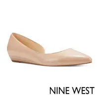 在飛比找ETMall東森購物網優惠-NINE WEST 7SAIGE3 小羊皮尖頭平底鞋-杏色
