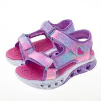 在飛比找momo購物網優惠-【SKECHERS】女童 涼鞋 拖鞋系列 閃燈鞋 FLUTT
