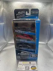 Fast & Furious 3 Pack Dodge Charger R/T Chevelle SS Dom’s Rides DieCast Car Jada