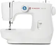 [Singer] M2105, White Sewing Machine with 8 Stitches, Full Metal Frame, Lightweight and Portable, Full Size Sewing Area, Free Arm, Includes 4 Presser Feet