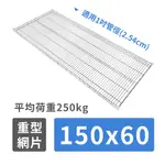 鐵架配件｜150X60 層架專用荷重型中補強網片-1片 單片網片荷重250KG 波浪架 收納架 置物架（附夾片）