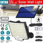 106 LED Solar Motion Sensor Wall Light Outdoor Security Garden Flood Lamp IP65