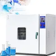 Lab Blast Drying Oven, Digital Forced Air Convection Drying Oven for Laboratory/Industrial, Industrial Oven Intelligent Temperature Control Adjustable Speed Fan 15.6L