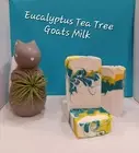 Nye's Homemade Goats Milk Eucalyptus and Tea Tree Oil Swirl Soaps