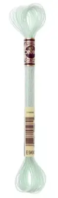 DMC Mouline LIght Effects Embroidery Floss - Color E966 Pearlescent Soft Green