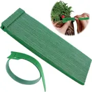 80Pcs Christmas Garland Ties Green Hook and Loop Plant Cable Ties Adjustable