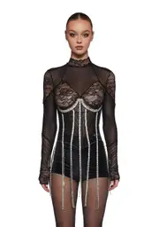 Glittering Spotlight Underbust Corset