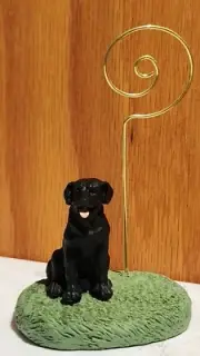 Conversation Concepts Black Labrador Resin Memo/Photo Holder