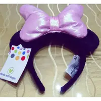 在飛比找蝦皮購物優惠-香港迪士尼米妮蝴蝶結造型髮箍