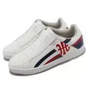 Royal Elastics Icon Cross White Red Peacoat Men Casual Slip On Shoes 01931051