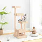 Cat Tree 45.5x49x103 cm Solid Wood Pine,Cat Furniture 7.35KG-824648