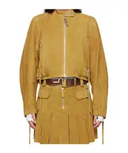 Long Sleeve Casual Jacket W 40/ M 50,W 42/ M 52,IT48,FR42 yellow-brown