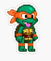 TMNT Mutant Ninja Turtles Michelangelo Sticker decal car laptop cute