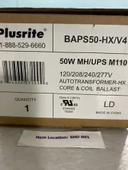 Plusrite BAPS50-HX/V4 Core and Coil | Pulse Start Metal Halide Ballast