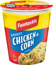 Gourmet Chicken and Corn Cup Noodles, 70g - Delicious Instant Meal