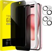 Jetech Privacy Screen Protector for Iphone 15 6.1-Inch with Camera Lens Prote...