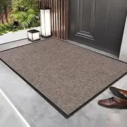 Large Outdoor Doormat Durable Dirt Trapper Mat Non-Slip Door Mat,90 * 60 cm Indoor Floor Mats, Entrance Mats, Outdoor Yard Doormats for Home and Front Door