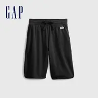 在飛比找蝦皮商城優惠-Gap 男童裝 時尚網面綁帶運動短褲-黑色(664159)