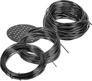 1 Set Aluminum Wire Set Artificial Cord Cable Electrical Plug Electrician Bonsai Tree The Wire Plants Climbing Vine Bonsai Wire Plants Climbing Wires DIY Garden Wire Plastic Black