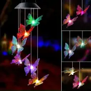 Wind Chimes Outdoor Large Solar Garden Lights Hanging Waterproof Color Changing