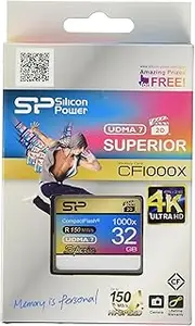 Silicon Power SP032GBCFC1K0V10 SDHC 32 GB Memory Card