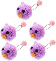 BESPORTBLE 5Pcs Interactive Cat Mouse Soft Plush Mice for Indoor Cats Engaging Pet to Reduce Boredom and Promote Activity for Chewing and Playing