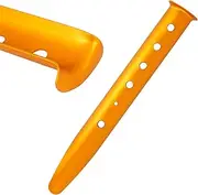 Aluminum Alloy Lightweight Camping Tent Nail U Shaped Snow Peg Beach Canopy Nails 31cm (Gold)