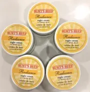 30X Burt's Bees Radiance Night Cream w/Royal Jelly .25 oz Travel Size! STOR CLOS