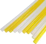 Hot Melt Glue Sticks, Car Dent Repair Consumables, Auto Paintless Dent Puller Strong Viscosity Glue Sticks for Hot Melt Glue Gun, Dings Hail Removal Tools Set - 10pcs Yellow & White Glue Sticks