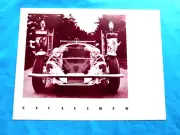 EXCALIBUR SS NEW CAR BROCHURE RARE CORVETTE ENGINE AUTO PIECE OF HISTORY
