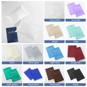 LINENOVA 2PCS Silk Satin Pillowcase Standard Queen Size 51 x 76 cm 12 Colours