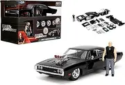 Jada Toys Fast and Furious - Dom's Dodge Charger 1:24 Scale Diecast Model Kit with Dom Figure