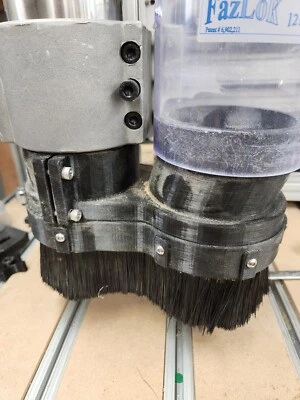 80MM CNC DUST BOOT FOR 4" OR 2 1/4" HOSE 2" DEEP BRUSH (APROX. 52MM)