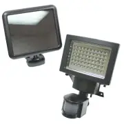 60 LED Solar Security Motion Sensor Flood Light Bright White LED