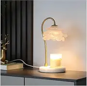 Dimmable Candle Warmer Lamp Adjustable Brightness Wax Warmer Lamp Compatible w/Small and Large Candles Aromatic Candle Holder Home Decoration