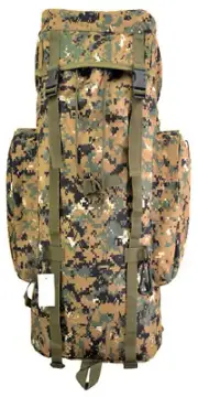 Woodland Digital Camo Large Day Pack Backpack Rucksack Military Camping Hikin...