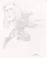 X-0 Manowar Aric of Dacia Original Comic Art by Mike Leeke - Valiant