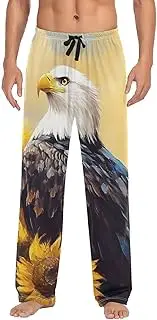[PDZRMY] Bald Bird Butterfly Pajama Pants for Men Men's Separate Bottoms, Lounge Pants with Pockets S