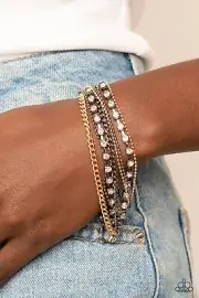 Paparazzi Jewelry Accessories - Secretly Sassy - Multi Bracelet - Vintage