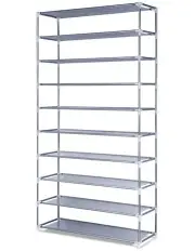 [Artiss] Shoe Rack Cabinet Stackable 10-Tier in Silver