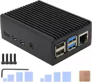 for Raspberry Pi 4 Aluminum Case, Heavy Duty Passive Cooling Metal Case/Housing