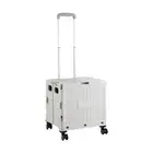 Foldable Utility Cart Rolling Tote Basket Resistant Grocery Wagon Small Trolley
